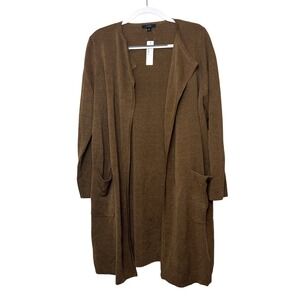 J. Crew Tan Longline Cardigan